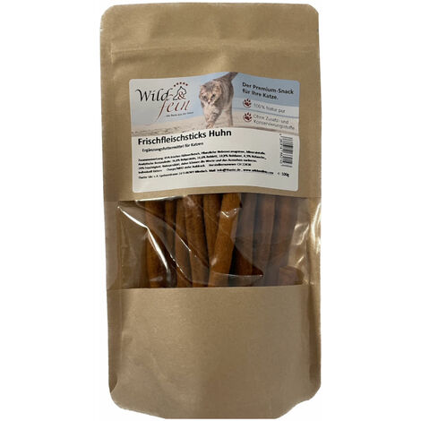Wild & Fein Frischfleischsticks Huhn für Katzen - 100 g