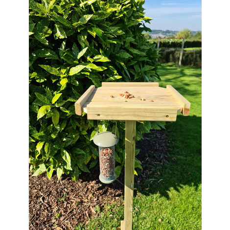 780 Tom Chambers Wildlife Bird Seed Feeder Station Pole With Squirrel Baffle 