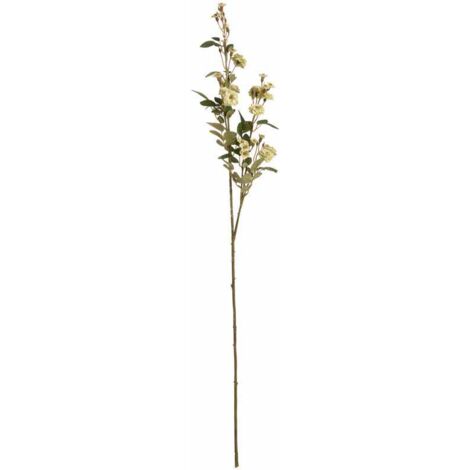 Wild Meadow Rose Artificial Flower - Fabric/Plastic - L15 x W15 x H74 cm - Green
