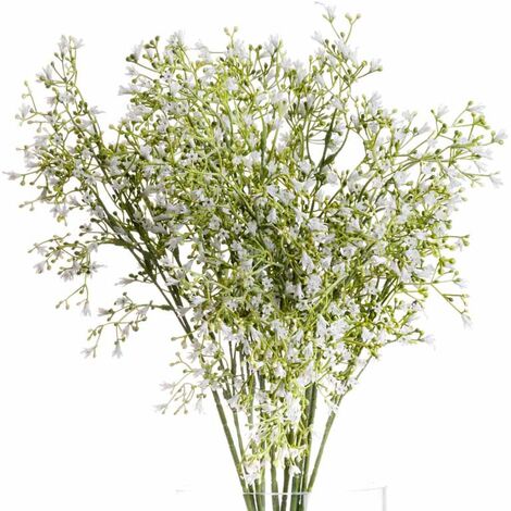 Wildflower Spray Artificial Plant - L23 x W23 x H72 cm - White