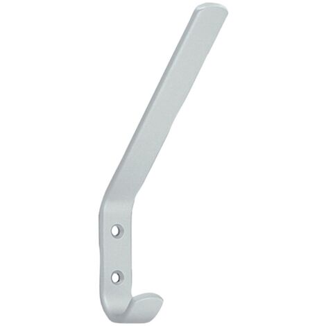 Wilesco SCHROEDER, Garderob. Hut- und Mantelhaken Einf.haken,5118,Aluminium silberfarbig