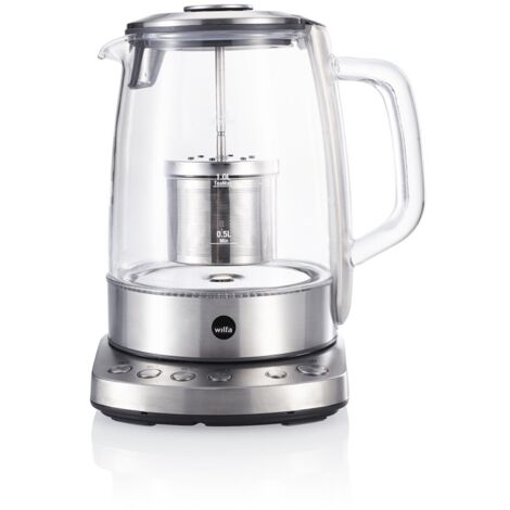 Wilfa TM-1500S Teiera elettrica 1,25L Argento Trasparente