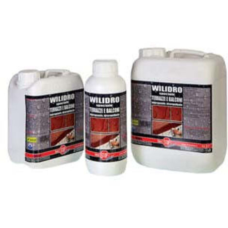 Wilidro impregnante protettivo idrorepellente per terrazze e balconi - Specifiche: lt.1 in flacone