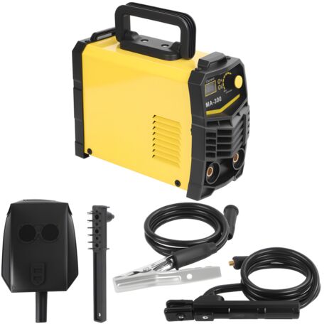 WILITTO  Poste à Souder MMA-300 220V 120A - Portable, Courant Réglable, Kit Complet avec Accessoires, Jaune/Noir