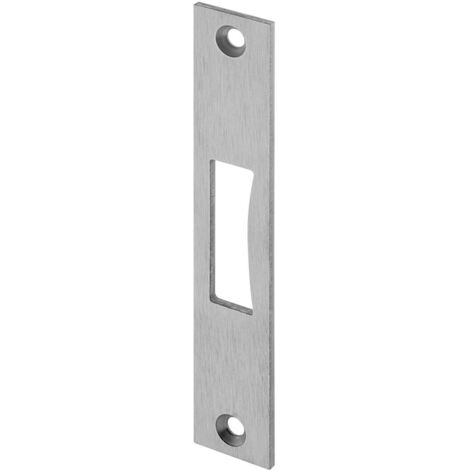 WILKA Schließblech flach f. Rohrrahmen-Riegelschloss, 136 x 24 x 3 mm, Edelstahl