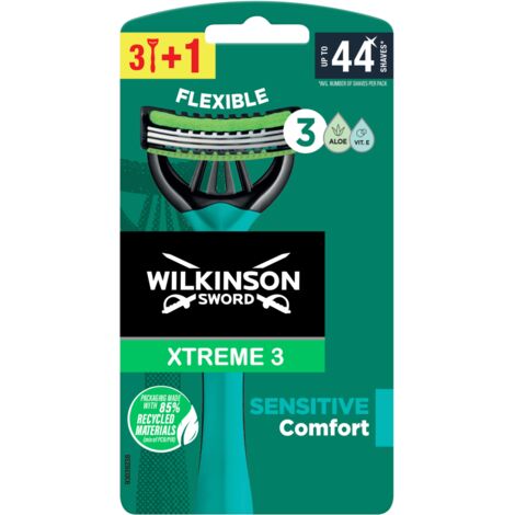 Wilkinson Sword Xtreme3 Sensitive: 4 Rasierer, sanfte Rasur
