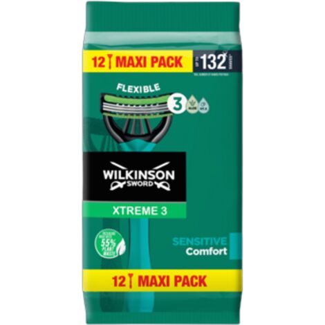 Wilkinson Xtreme3 Pure Sensitive – 12 Rasierer für empfindliche Haut