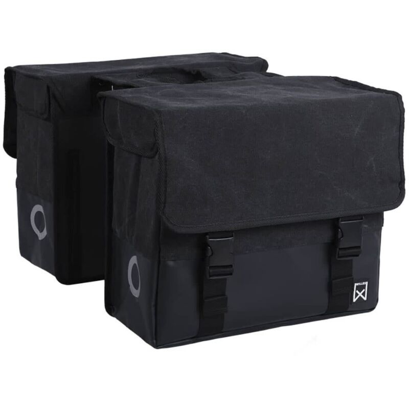 

Alforjas para bicicleta 48 L negro y negro mate - Negro - Willex