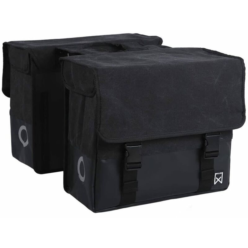 

Alforjas para bicicleta 57 L negro y negro mate - Negro - Willex