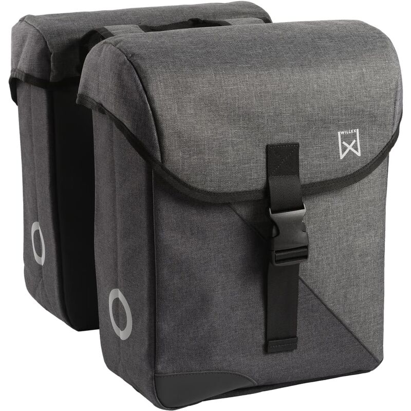 

Willex Alforja doble para bicicleta 800 gris y negro 33 L
