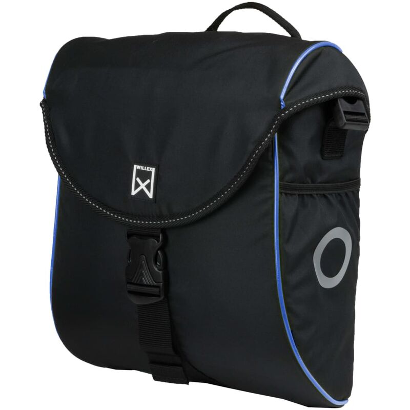 

Alforja para bicicleta 300 S 12 L negro y azul - Negro - Willex