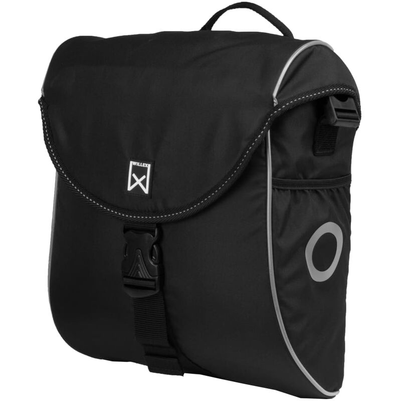 

Alforja para bicicleta 300 S 12 L negro y plateado - Negro - Willex