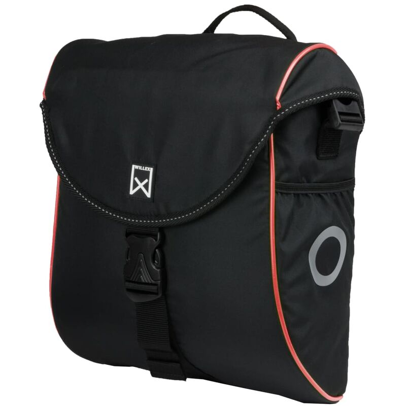 

Alforja para bicicleta 300 S 12 L negro y rojo - Negro - Willex