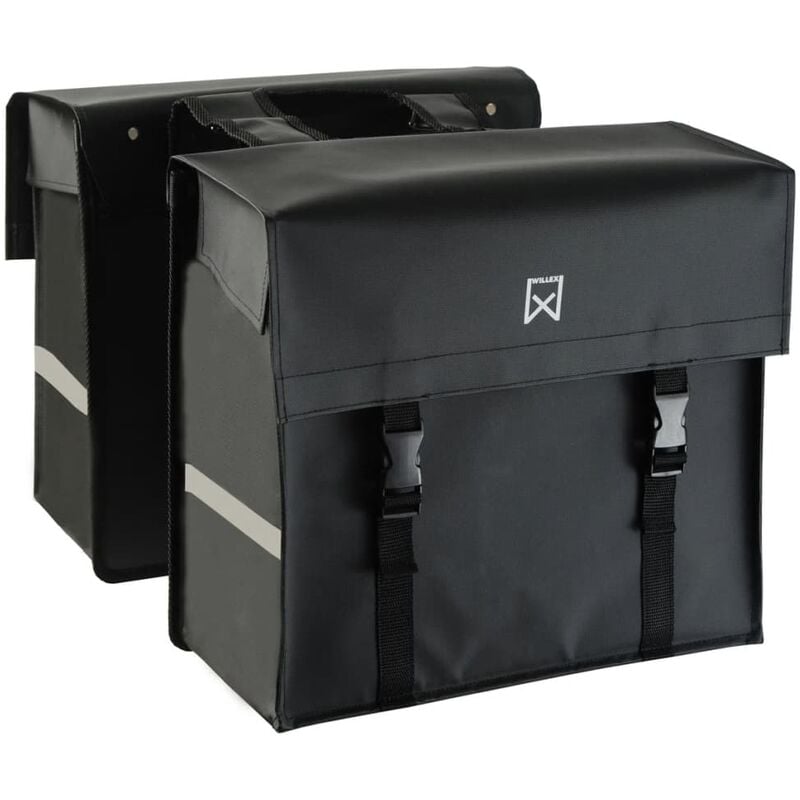 

Alforjas de taurpaulin para bicicleta 40 L negra mate - Negro - Willex