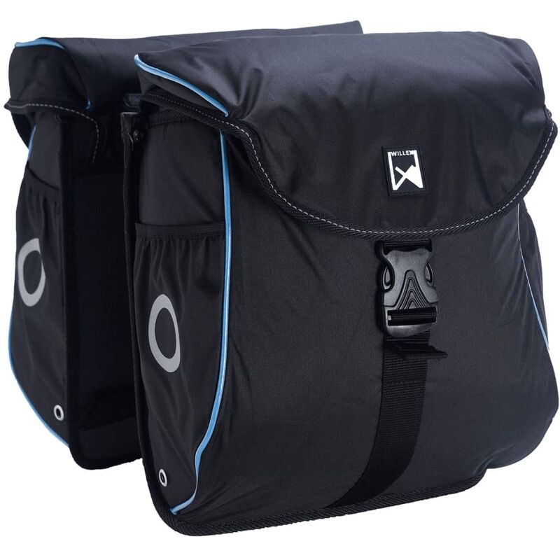 

Willex Alforjas para bicicleta 300 Flexi 24 L negro y azul