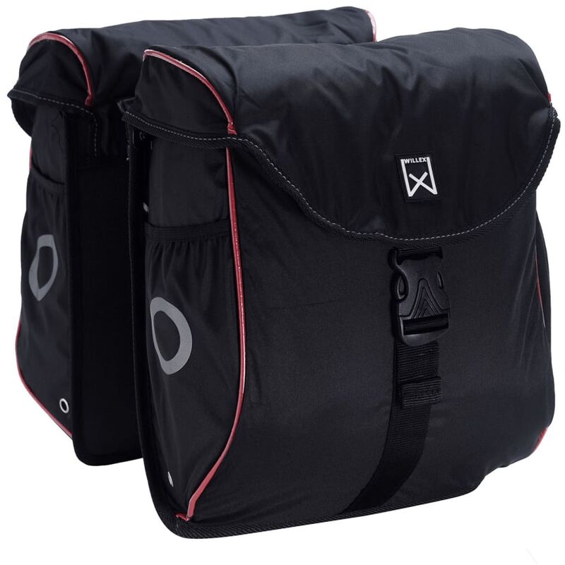 

Willex Alforjas para bicicleta 300 Flexi 24 L negro y rojo
