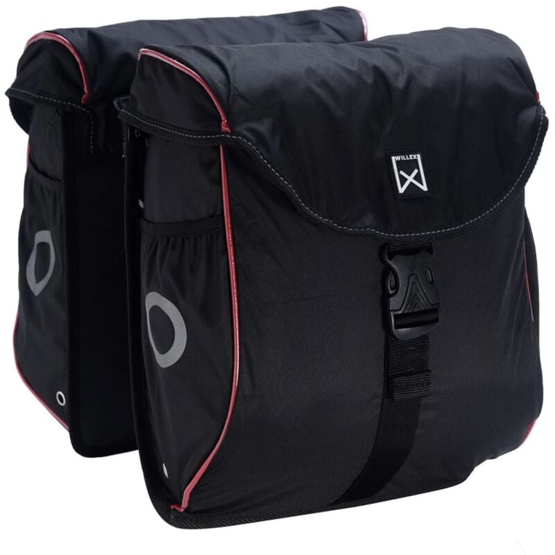 

Alforjas para bicicleta 300 Flexi 24 L negro y rojo - Negro - Willex
