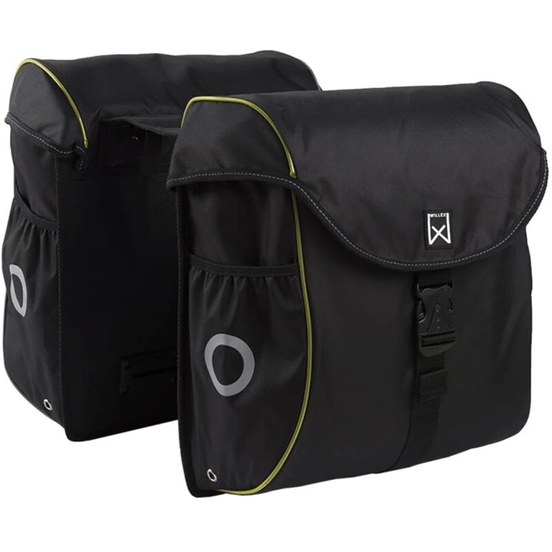 

Alforjas para bicicleta 38 L negro y amarillo 16103 - Negro - Willex