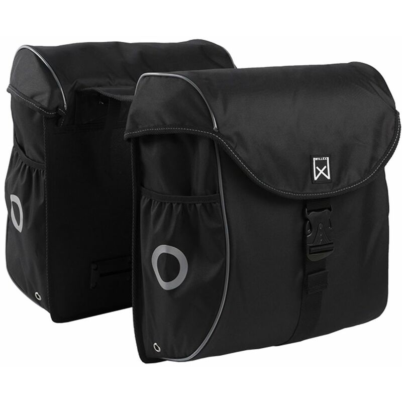 

Willex Alforjas para bicicleta 38 L negro y plateado 16101