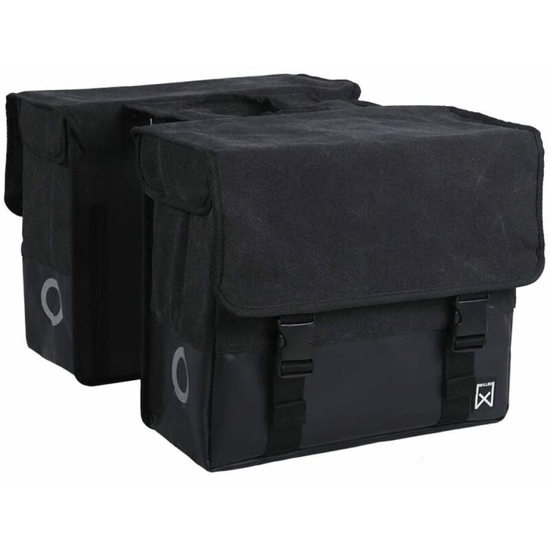 

Willex Alforjas para bicicleta 40 L negro y negro mate