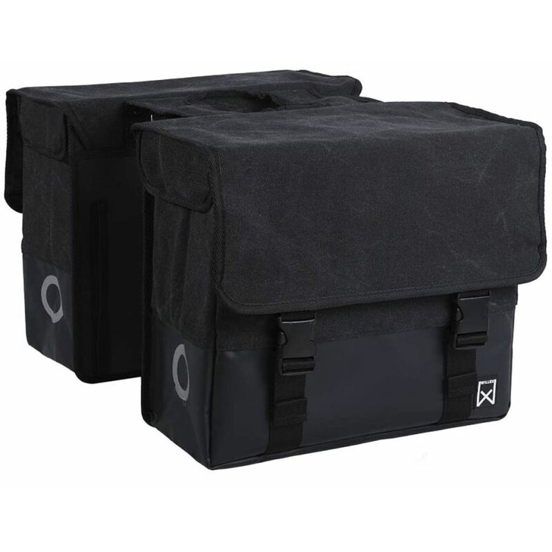 

Willex Alforjas para bicicleta 48 L negro y negro mate