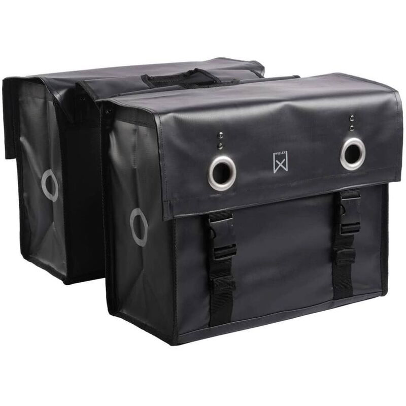 Willex Sacoches de vélo 52 L Tarpaulin Noir mat