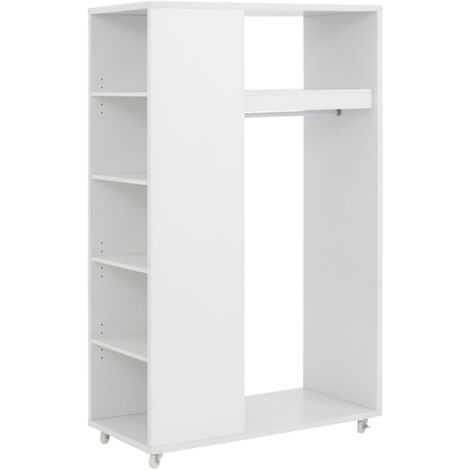 Willow-Armoire avec étagères et tringle à linge