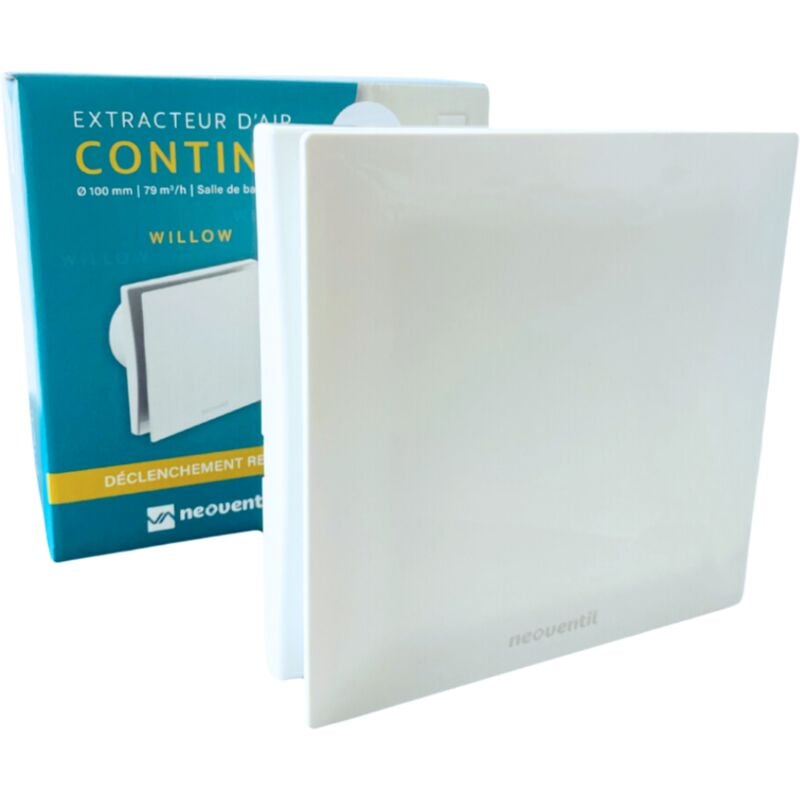 Neoventil - willow t - V1 - Extracteur d'air pour Salle de Bain/WC - Avec Minuterie Intégrée - Faible consommation énergétique - Silencieux