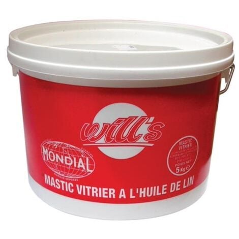 WILL'S - Mastic vitrier mondial seau 5kg