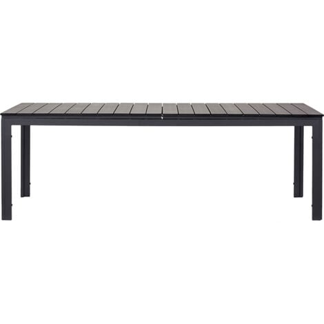 Willy Gartentisch ausziehbar 95x230/287 cm schwarz.