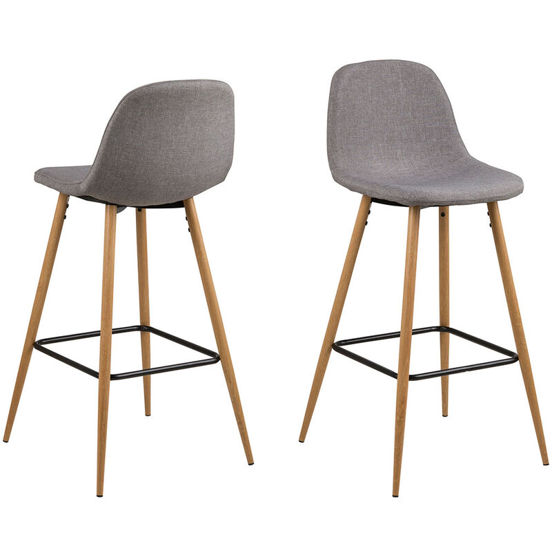 Ebuy24 - Willy Tabouret de bar en gris clair.