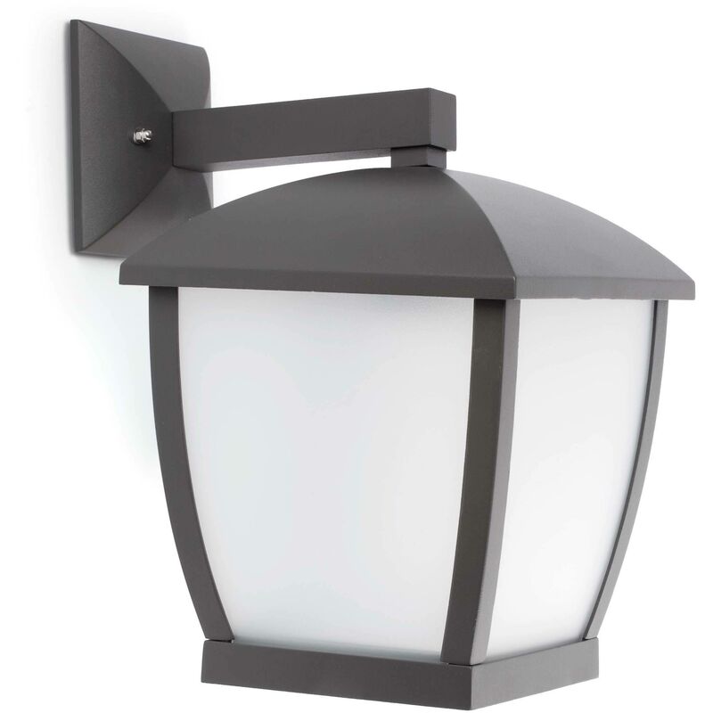 Faro Wilma - 1 Light Outdoor Large Wall Lantern Dark Grey IP44, E27