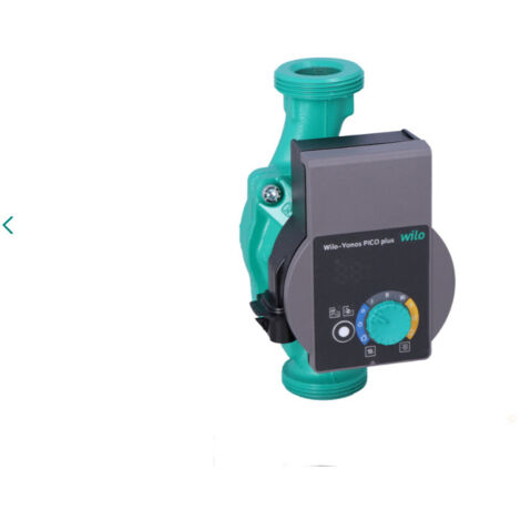 Wilo – Pompe de circulation à rotor noyé 25/1-8 – Moteur EC anti-blocage – Régulateur de vitesse électronique – Circulation eau chaude et climatisation