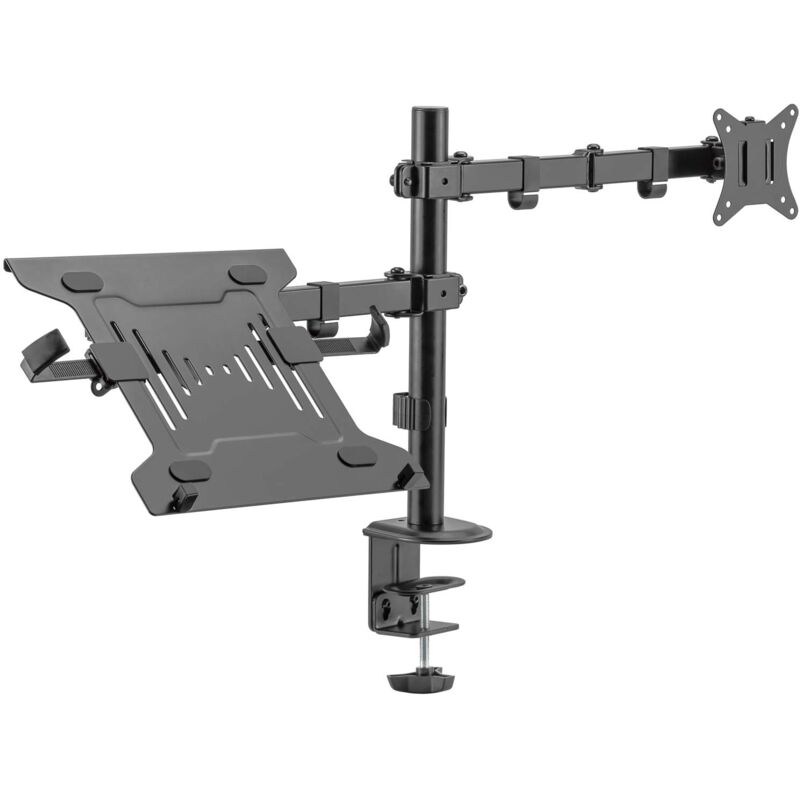 Wiltec 2en1 Support Écran et Support ècran Ordinateur portable Bras Articulé pour Laptop Porte-ordi VESA 75x75/100x100 PC Informatique Pied Socle Wiltec 2en1 Support Écran et Support ècran Ordinateur portable Bras Articulé pour Laptop Porte-ordi VESA 75x75/100x100 PC Informatique Pied Socle