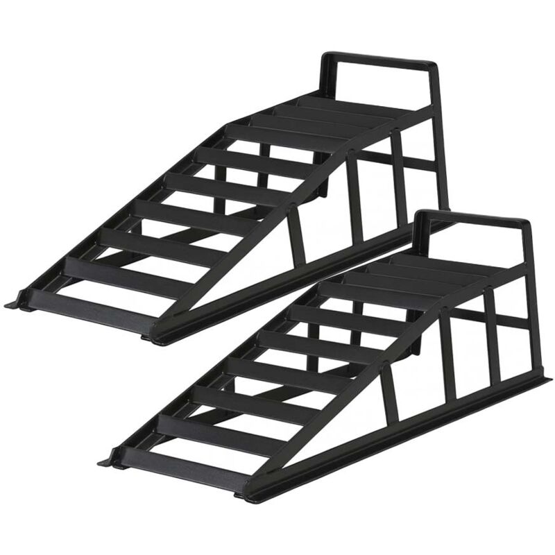 Lot de 2x Rampe de chargement – 915 x 350 x 275 mm – jusqu'à 2 t par paire – en Acier – Rail d'accès pour voiture auto automobile véhicules - Wiltec