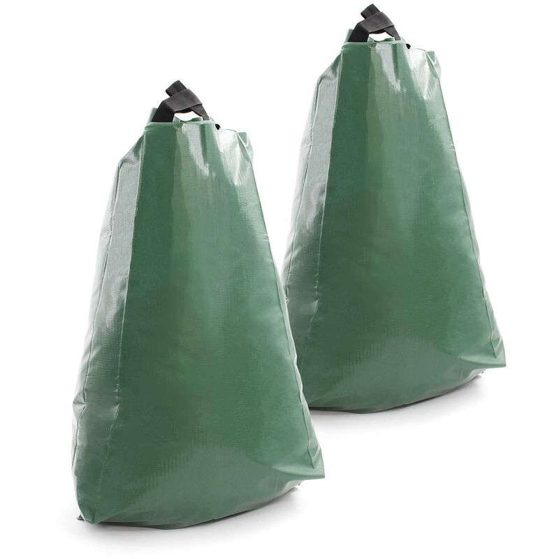 Lot de 2x Sac d'arrosage goute à goutte – 920 x 1 x 880 mm – 75 l – Irrigation à long terme en cas de Sécheresse – Arrosoir d'arbres - Wiltec