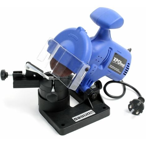 Wiltec Afilador de cadenas para motosierra 220W 7500 rpm con disco abrasivo afilar cadenas