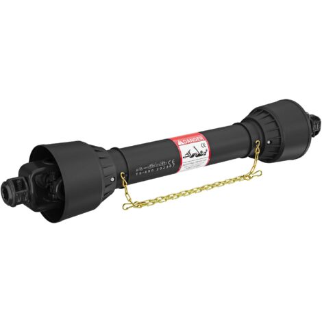 Wiltec – Arbre de transmission T6 Cardan 979mm 830Nm 540tr/min – Prise de force 1⅜" – Pour véhicules jusqu'à 55 CV – Longueur ajustable 89-114cm
