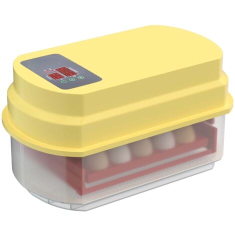Wiltec Automatische Brutmaschine für 15 Eier, Inkubator mit vollautomatischem Wendesystem, Brutautomat mit Temperatursteuerung und Feuchtigskeitsregulierung, Brutkasten zum Eier ausbrüten