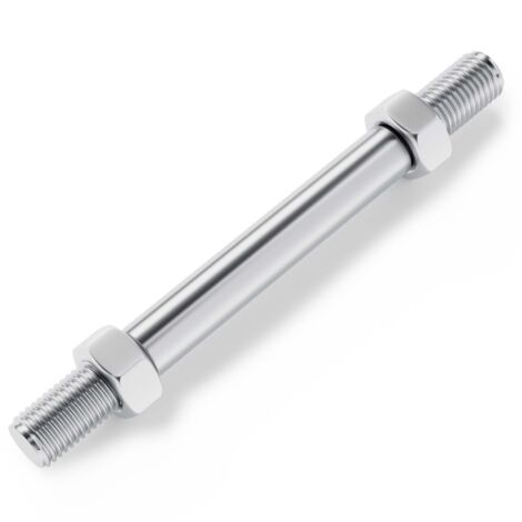 Wiltec – Axe de roue de brouette 170 mm – Diamètre 20 mm – Capacité de charge 130 kg – Compatible avec roues de 130 mm – Installation rapide