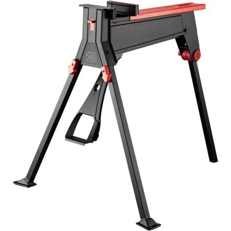 Wiltec Banco da lavoro pieghevole con morsa 98 x 88 x 87 cm, tavolo da lavoro pieghevole con capacità max 200 kg, banco da lavoro officina