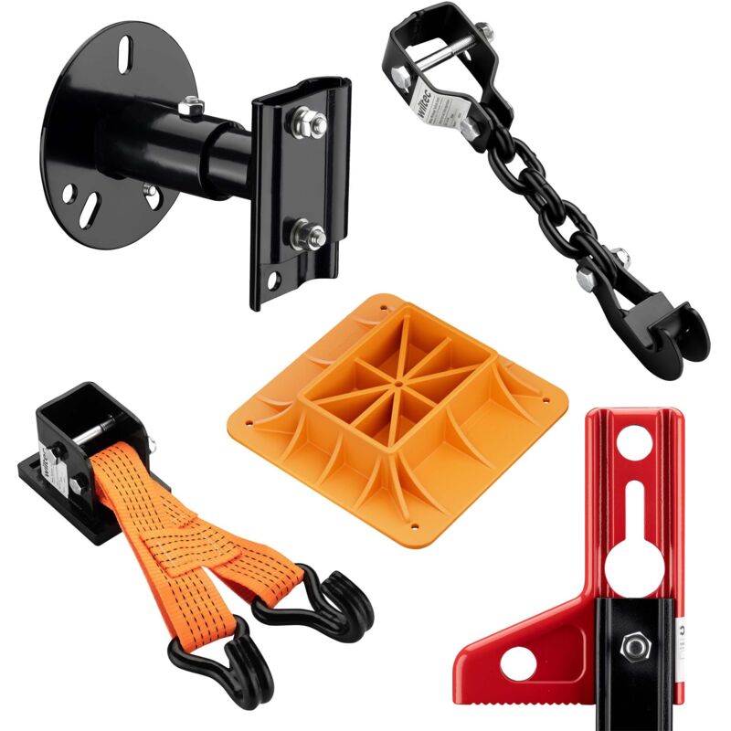 Wiltec Binda per fuoristrada – Set multiuso per fuoristrada, cric fino a 3000 kg con piastra di supporto, supporto ruota, adattatore paraurti,