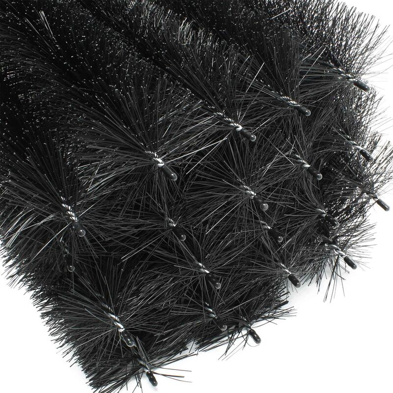 Wiltec - Brosses anti oiseaux Lot de 20 pièces 24 m, 20 x 120 cm x ø 15 cm, Protège panneaux solaires, Hérisson anti nid, Protection contre martres