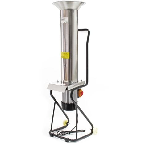 Wiltec Broyeur à fruits Fouloir Acier inoxydable1100W 1,5CV 2800 tr/min jusqu’à 1000 kg/h Pressoir Moulin Fruits avec Roulettes Broyeuse baies Cuisine
