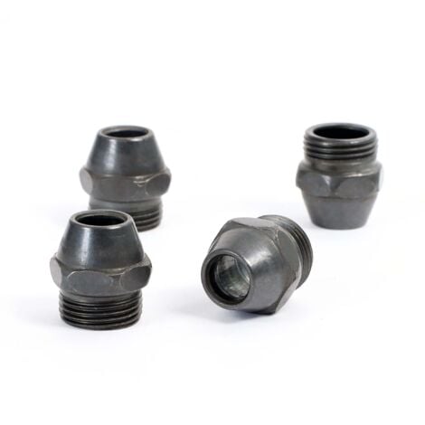 Wiltec Buses Machine à crépir – 4 pièces – Buses Pistolet mortier – pour Crépisseuse, Projeteuse à enduit, Pelle-stuc polyvalent 3,7 l 6 bars