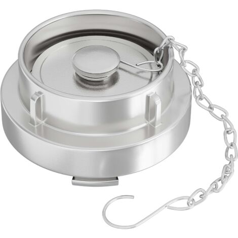 Wiltec Chapeau d'accouplement Storz B/75 mm – 52 x 126 x 126 mm – en Aluminium – avec Manchon 120° et Chaîne de sécurité – Raccord pour Tuyaux pompier Irrigation Arrosage Lance incendie