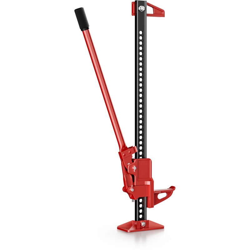 Wiltec Cric Farm Jack, Charge max. 3000 kg, Hauteur de levage 12,2-76 cm, Cric à crémaillère pour Dépannage Véhicule embourbé – Tout-terrain 4x4 ATV