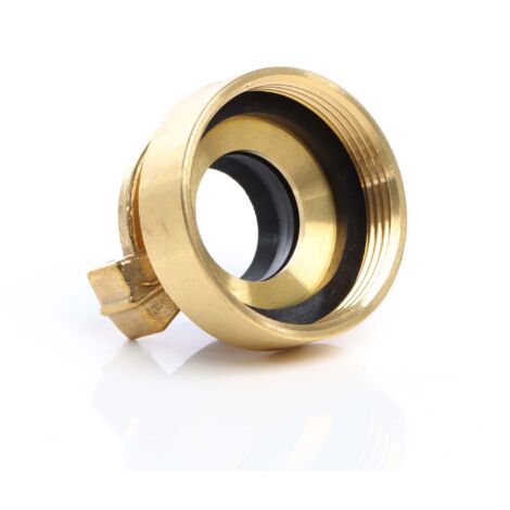 Wiltec Embout de tuyau en laiton avec griffes - 520 x 380 x 520 mm - Connecteur de raccord rapide - Filetage femelle DN38 (1 1/2) - pour Tuyau d’eau d’arrosage"