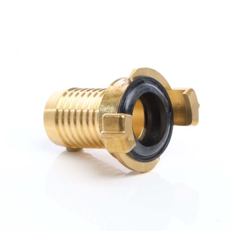 Wiltec – Embase de raccord rapide en laiton DN25 (1') – Filetage mâle – Dimensions 540 x 570 x 440 mm – Collier de serrage intégré