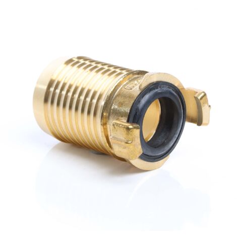 Wiltec Embout de tuyau en laiton avec griffes - 580 x 450 x 710 mm - Connecteur de raccord rapide - Filetage mâle DN38 (1 1/2) - pour Tuyau d’eau d’arrosage"